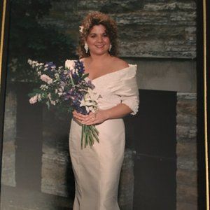 Vintage Watters and Watters silk wedding dress